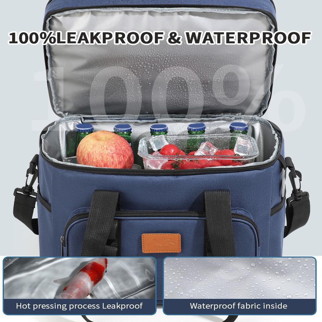 Insulated Outdoor Coolers Bag With Reinforced Oxfords Cold Retention Technology Large Capacity Picnic Essential