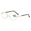 High-Power 450-600 Degree Glass Reading Glasses with Metal Frame for Street Vendors and Shopkeepers