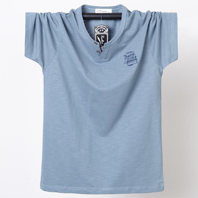 Men's Plus Size Korean Style Bamboo Knit Short Sleeve T-shirt