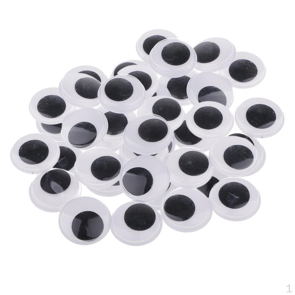 

60 и белые Смешанные Двигающиеся Глаза-гугли с Самоклеящимися Игрушечными Аксессуарами