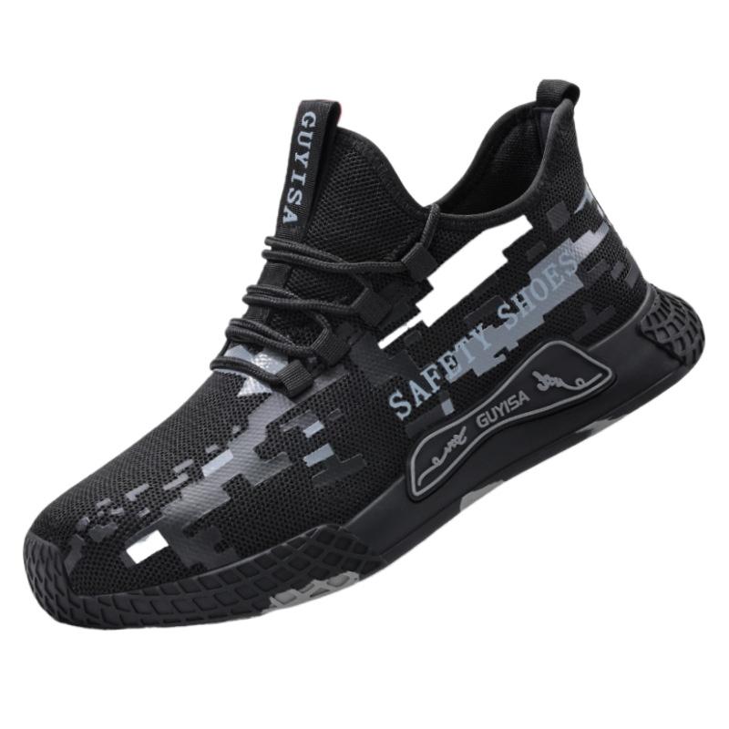 Labor Insurance Shoes, Smash-proof and Puncture-proof Men's Steel Baotou High-top New Safety Shoes