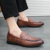 Low Cut Pointed Formal Leather Shoes Men Business Office Quality Leather Shoes Men Comfortable And Breathable Loafers Shoes