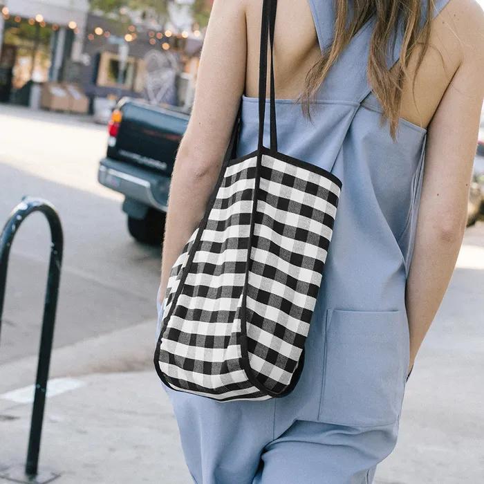 ITAEWON Bag (Navy check/Black Big Gingham Check)