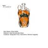 High Borosilicate Glass Bottle Sasquatch Foot Whiskey Bottle, Shaped Wine Container Decorative Liquor Decanter for Home Kitchen Bar Parties
