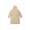 Levis FW22 Solid Color Mid-Length Hooded Long Sleeve Down Jacket Women Outerwear Khaki A5178-0001