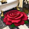 3D Floral Floor Mats Bathroom Non Slip Floor Mats Living Room and Bedroom Dirt Resistant Carpets
