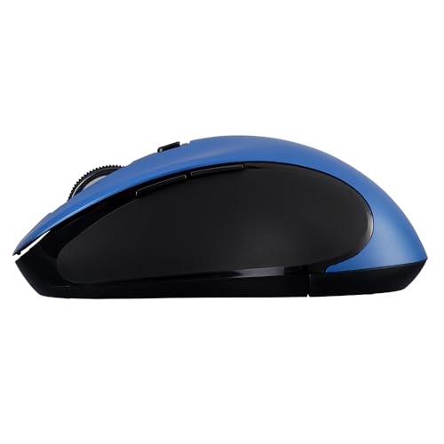 Digio2 Wireless, Quiet, 5-Button, BlueLED Wireless Mouse, Blue, Z0172