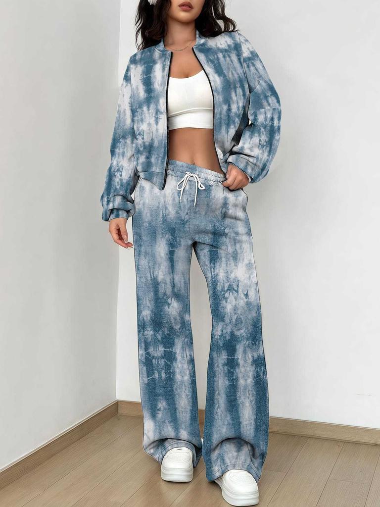 Flame pattern splicing autumn and winter new European and American women's clothing retro pattern printing suit women