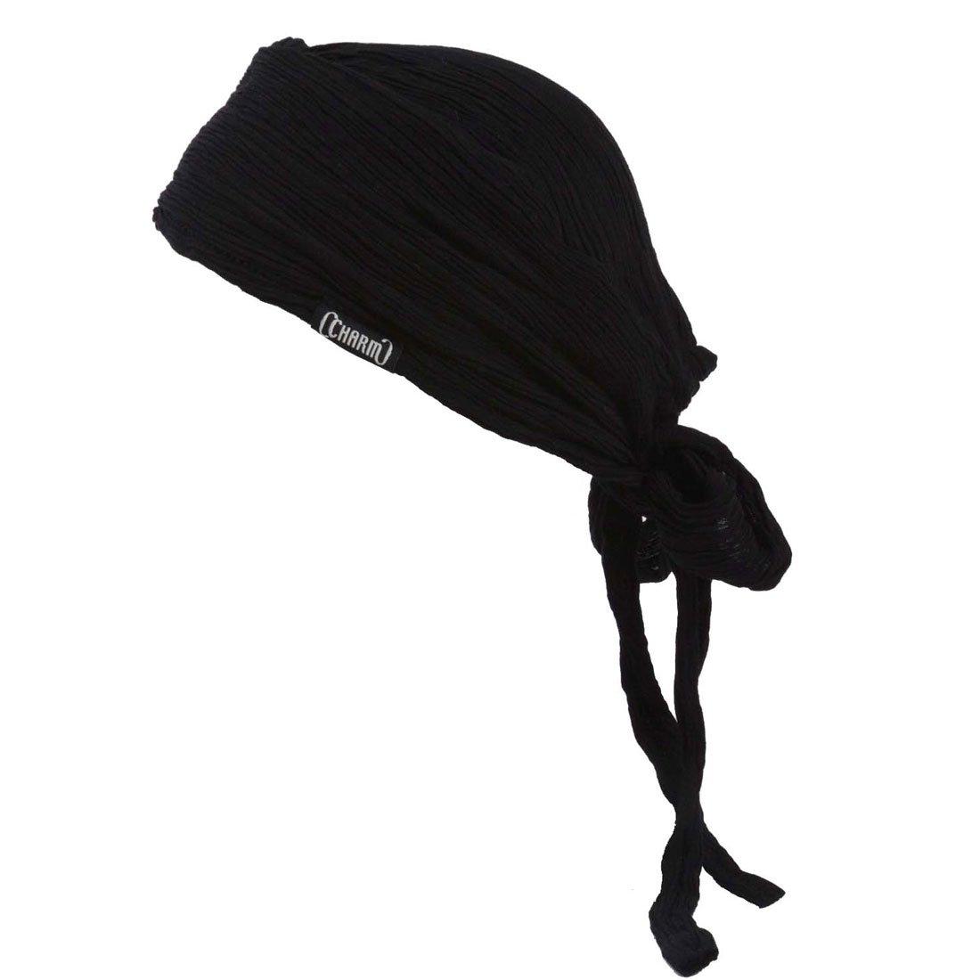 

CHARM Turban Watch [Free Size/black] Shirring Bandana Cap Hat Men Women чёрный