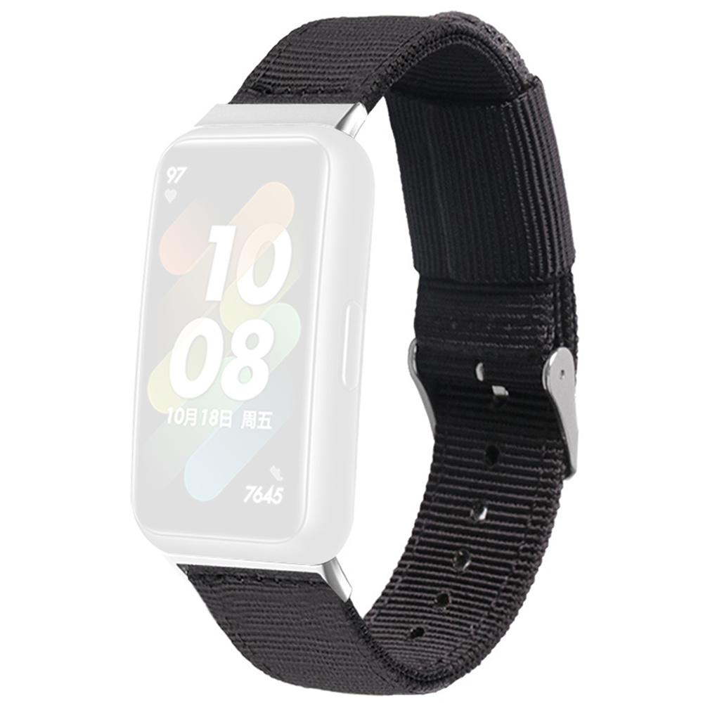 For Honor Band 10 / 9 Woven Nylon Watch Band Pin Buckle Strap