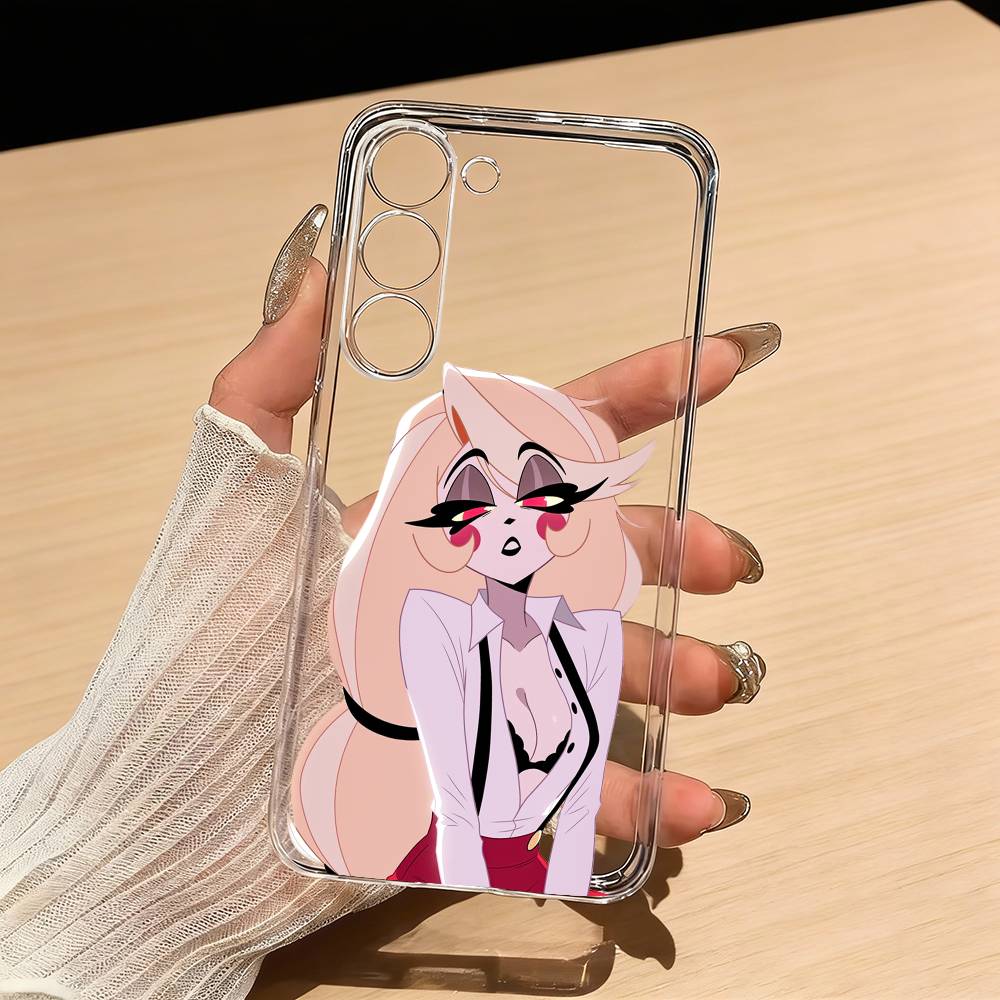

Charlie Morningstar H-Hazbin H-Hotel Phone Case For Samsung S25,S24,S21,S22,S23,S30,Ultra,S20,Plus,Fe,Lite Transparent Cover Samsung S24ULTRA