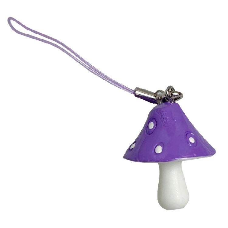 Fun Mushroom Shaped Keychain User Friendly Material Multiple Colors Versatile Decoration For Teens Adults