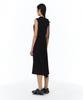 Yunse Waffle Ribbon Dress (Black)