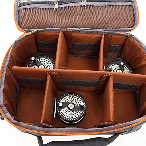 Fly Reel Bag, Shoulder/Handbag Style, with Inner Pocket, Holds 6 Reels, Sizes #3-#10, RP-SB200