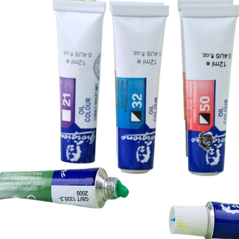 12-color Pigment Set Art Class Recommended Glass Oil Painting Acrylic Textile Watercolor Gouache Painting Pigments