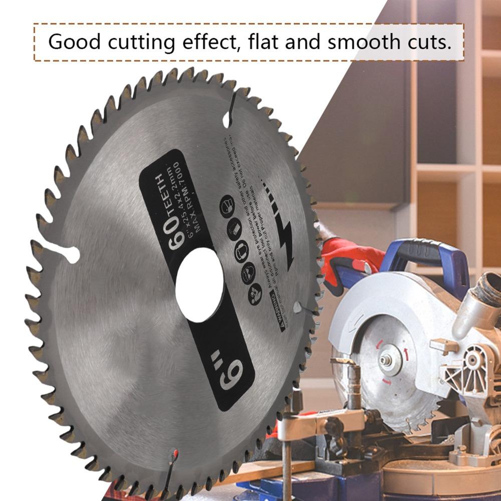 6 Inch (148mm) Circular Saw Blade 60 Teeth / 60-Tooth Carbide Saw Blade Wood Cutting