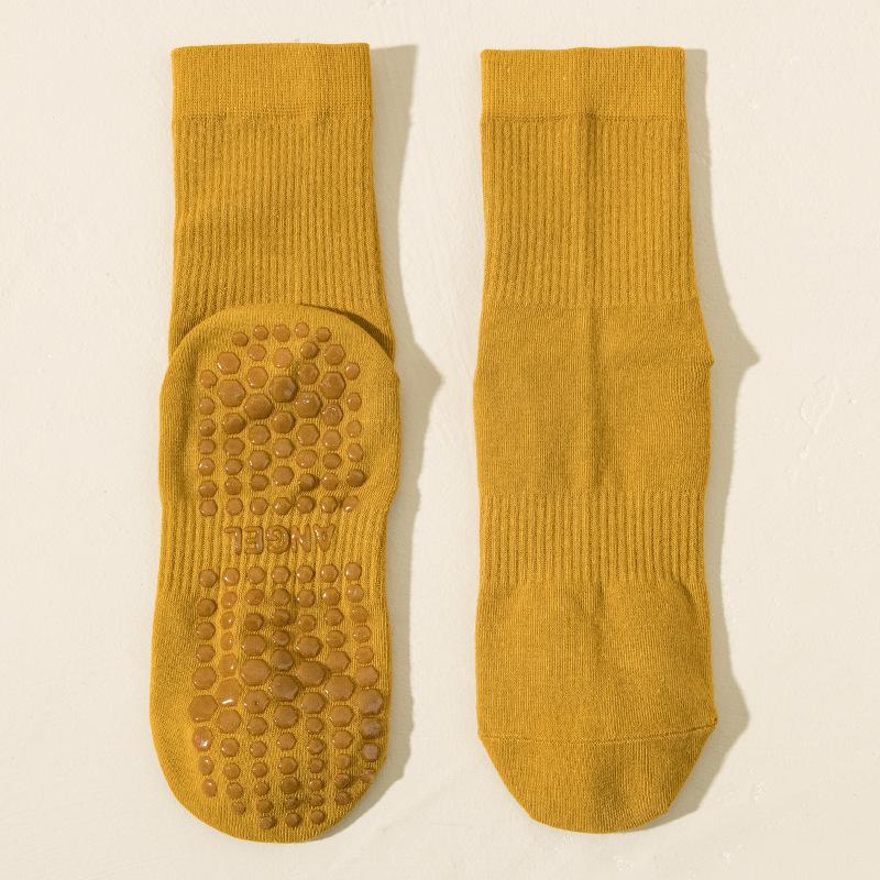 Yoga Socks Women's Professional Anti-slip Sports Mid-calf Socks Spring and Autumn Pilates Fitness Summer Shark Pants Long Socks