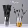 Party Disposable Tableware Wooden Fork Spoon Chopsticks Plastic Straw Fruit Sticks Festival Gathering Supplies for Guest TMZ