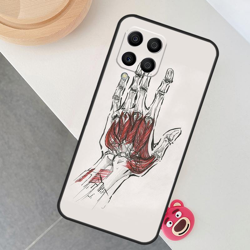 Human Anatomy Case For Samsung Galaxy M12 M32 M52 M15 M35 M55 M31 M56 M36 M16 M06 M13 M33 M53 M14 M34 M54