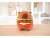 Capybara Hamburger Plush Toy Pillow - Cute Cartoon Doll Holiday Gift