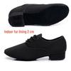 Men's Oxford Cloth Soft Sole Dance Shoes for Square, Foxtrot, and Modern Waltz