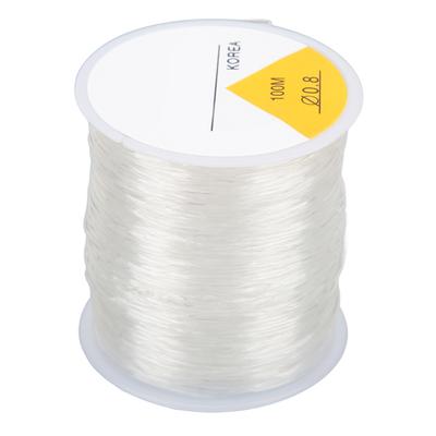 Elastische Schnur 0,8 mm Rund Transparent Perlenschnur für DIY Schmuckherstellung Armbänder Perlenarbeiten