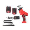 88V Cordless Reciprocating Saw +4 Saw Blades Metal Cutting Wood Tool Portable Metal Woodworking Cutters W/2 Battery