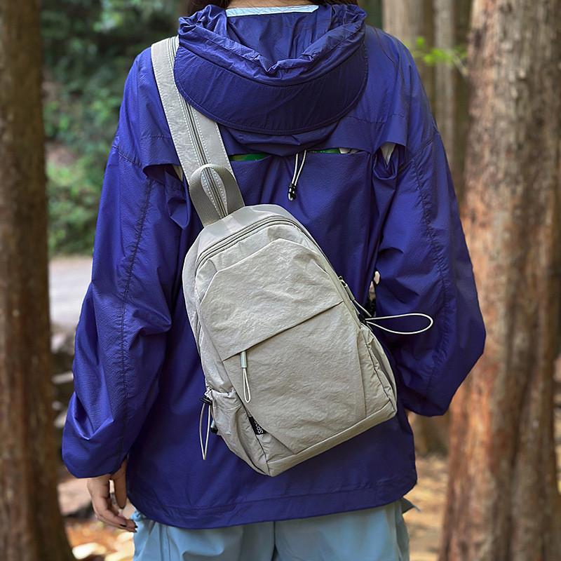 Color Solid Backpack Lightweight For Travel Outdoor Casual Schoolbag Fashion