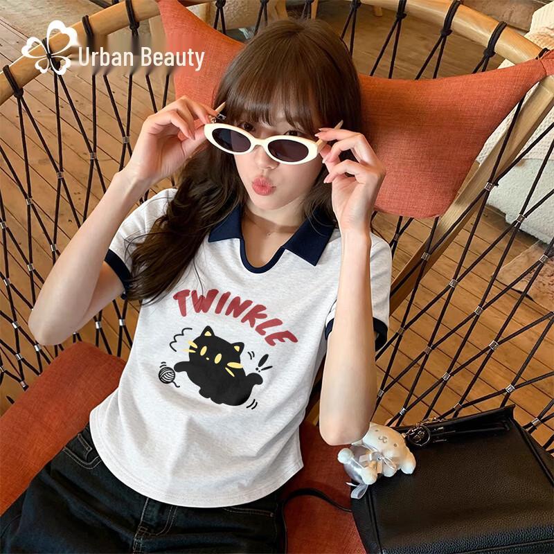 Urban Beauty Women s Color Block Polo T-shirt XL
