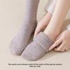 Winter and Autumn Mid-length Wool Socks with Embroidered Rolled Edges, Soft and Warm, Straight and Fluffy Socks, Versatile Socks