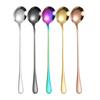 Creative Stainless Steel Long Handle Spoon Set for Ice Cream, Coffee, and More