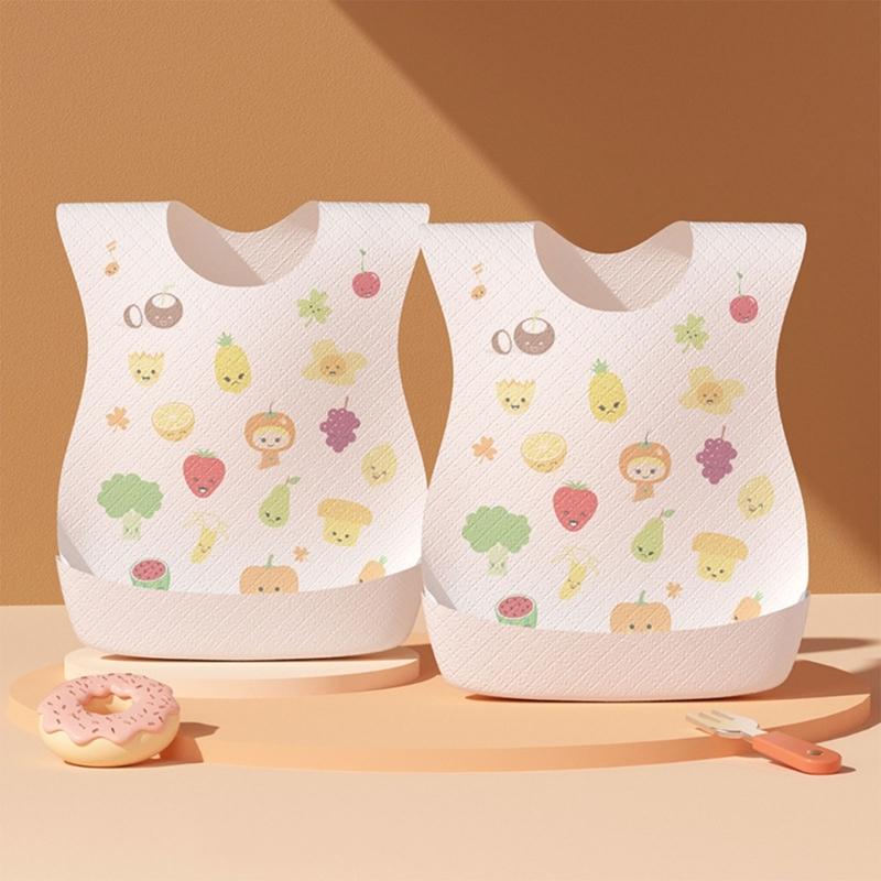 10pcs or 20pcs Disposable Bib for Baby Waterproof Saliva Towel Leakproof Burping Cloths Separately Packaged for Infant