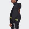 Adidas Originals Trefoil Round Neck Zip-Up Track Jacket Men Outerwear Black GK5921
