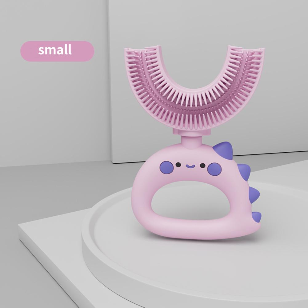 Children's Teeth Oral Care Cleaning Brush Baby Toothbrush 360 Degree U-shaped Soft Silicone Teethers Baby Toothbrush