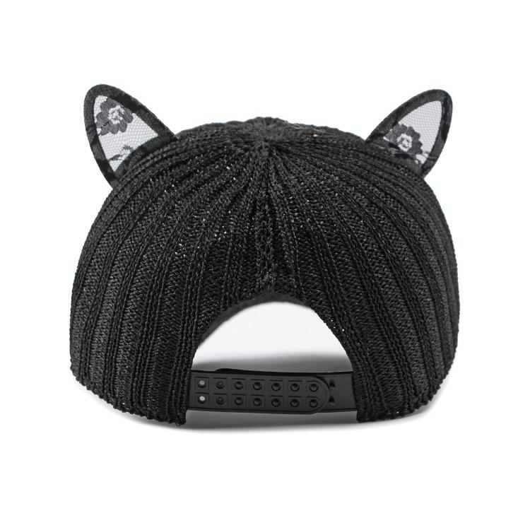 Cute Cat Ears Baseball Cap Outdoor Summer Girl