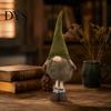 Durable Resin Craft Gifts Vintage Farmhouse Gnome Figurine, Dangle Leg Statue Rustic Tabletop Desktop Display Figurines Ornament for Fall Thanksgiving