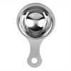 Stainless Steel Egg White Separator Kitchen Utensil - Yolk Filter Spoon Divider Funnel Egg Separating Tool for Cooking Access