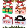 4pcs Santa Snowman Christmas Candy Boxes Merry Christmas Decor For Home 2026 Xmas Gifts Box Navidad New Year Packging Bags