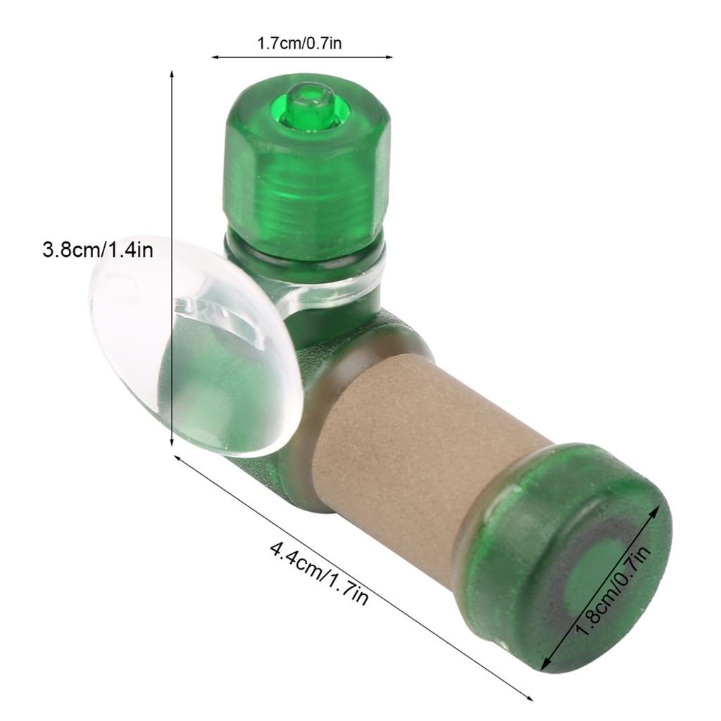 Easy Carbon Dioxide Diffuser CO2 Atomizer for Super Fish Tank Aquarium Equipment(Green L)