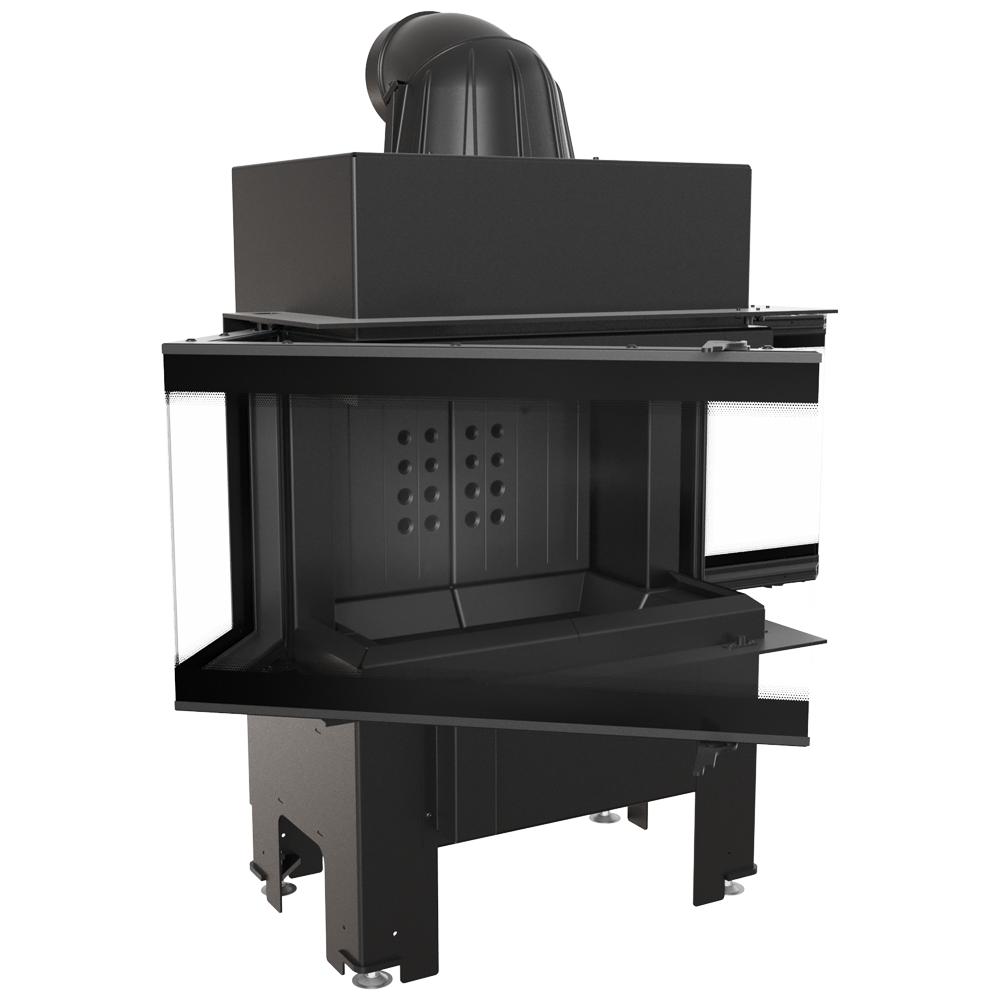Steel fireplace KRATKI NBC 680/280 7 kW Ø 160 black thermotec