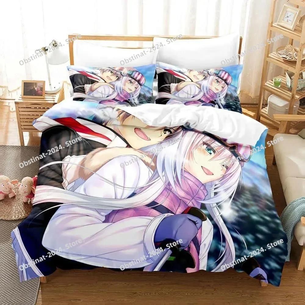 New 3d Print Anime Kawai Young Girls Amakano Beding Set Single Twin Ful Quen King-Sized Dimensionsd Dimensions Bed Linen Set Adult People Kid Bedrom