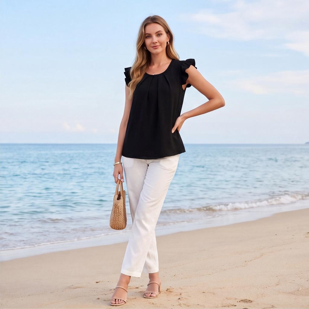 Damenmode Sexy Kuhdruck Damen Crop Ärmelloses Westentop