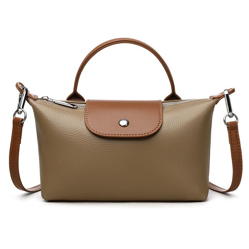 Real cowhide handbag winter new trendy fashion Longxiang bag shoulder messenger bag first layer cowhide women's bag