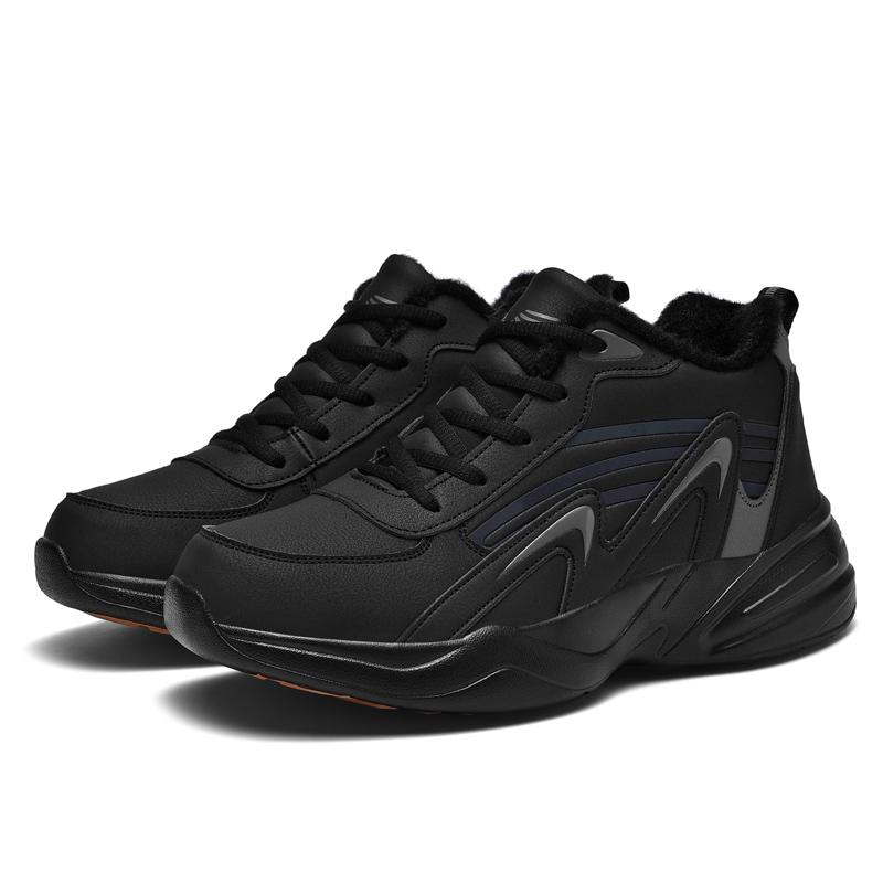 Autumn and Winter Large -scale Men's Sports Shoes Plus Velvet Warm Winter Ultra -lightweight Men's Boots