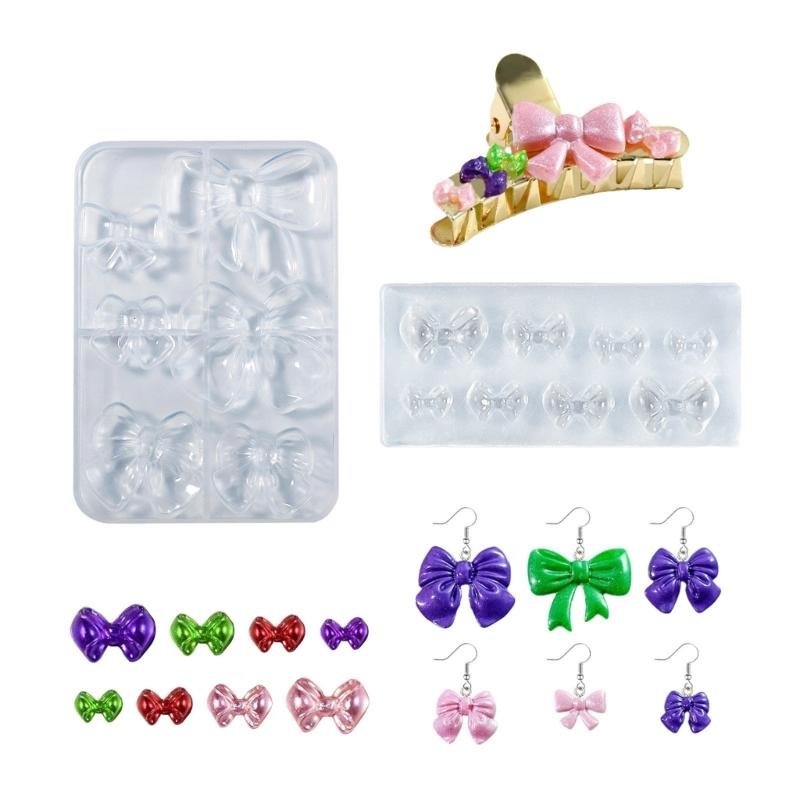 Flexible Silicone Mold for Creating Butterfly Hair Accessories Bracelet Key Chain Pendant Epoxy Mould Jewelry Supplies