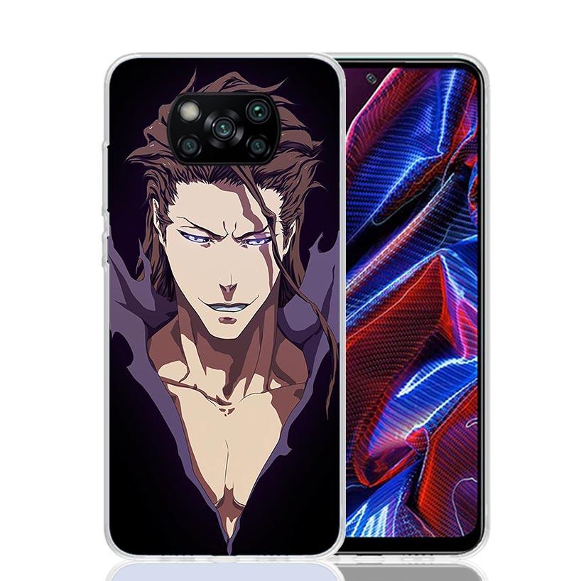 Bleach Aizen Sousuke Case Phone Cover for Xiaomi Redmi Note 10 9 9S 8 8T 7 5 Pro Mi 12T 11T 10T 9T 12 11 Lite A3 A2 Trend Fundas