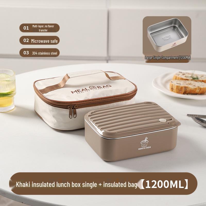 Large Capacity Microwaveable Stainless Steel Bento Lunch Box with Free Shipping