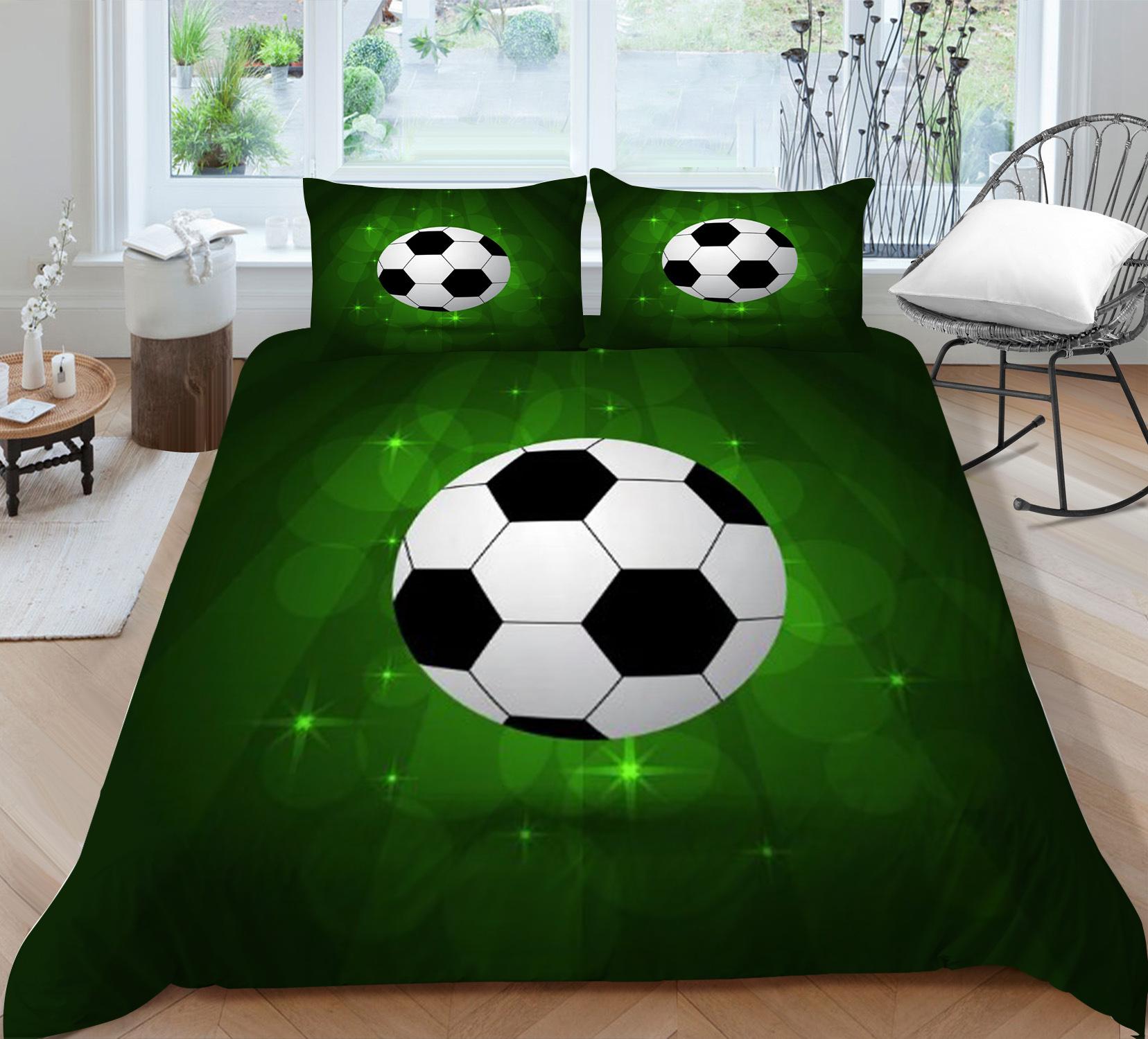 

Пододеяльник Наволочка Набор из двух или трех предметов Серия «Мячи» 3D цифровая печать Полиэстер 90*200