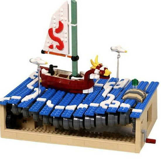 In Stock MOC-113519 Small Particle Ship Ornament Building Blocks Educational Toy for Kids