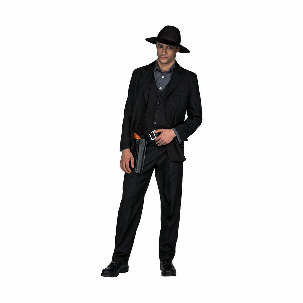Costume for Adults My Other Me Black M/L Gunslinger (5 Pieces)